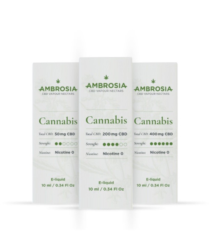 Ambrosia E-liquids con CBD - Enecta - Sabor Cannabis